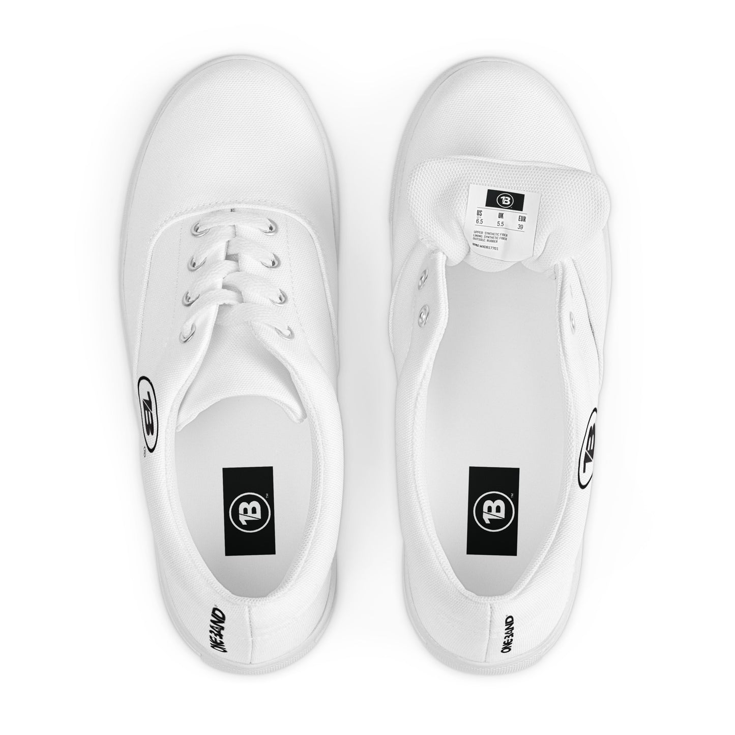 Women’s lace-up canvas shoes