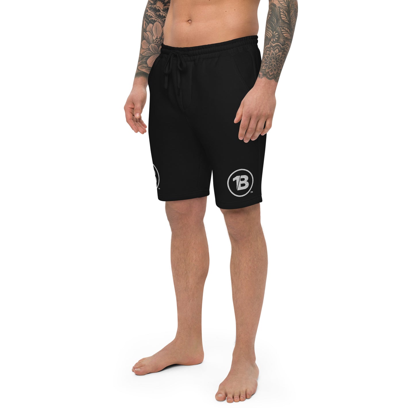 Men's Embroidered fleece shorts