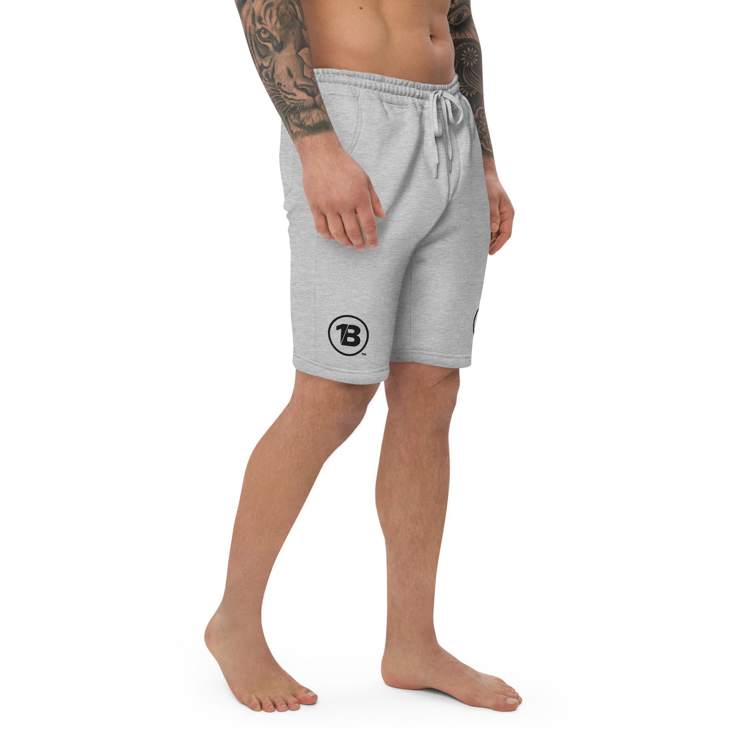 Men's Embroidered fleece shorts