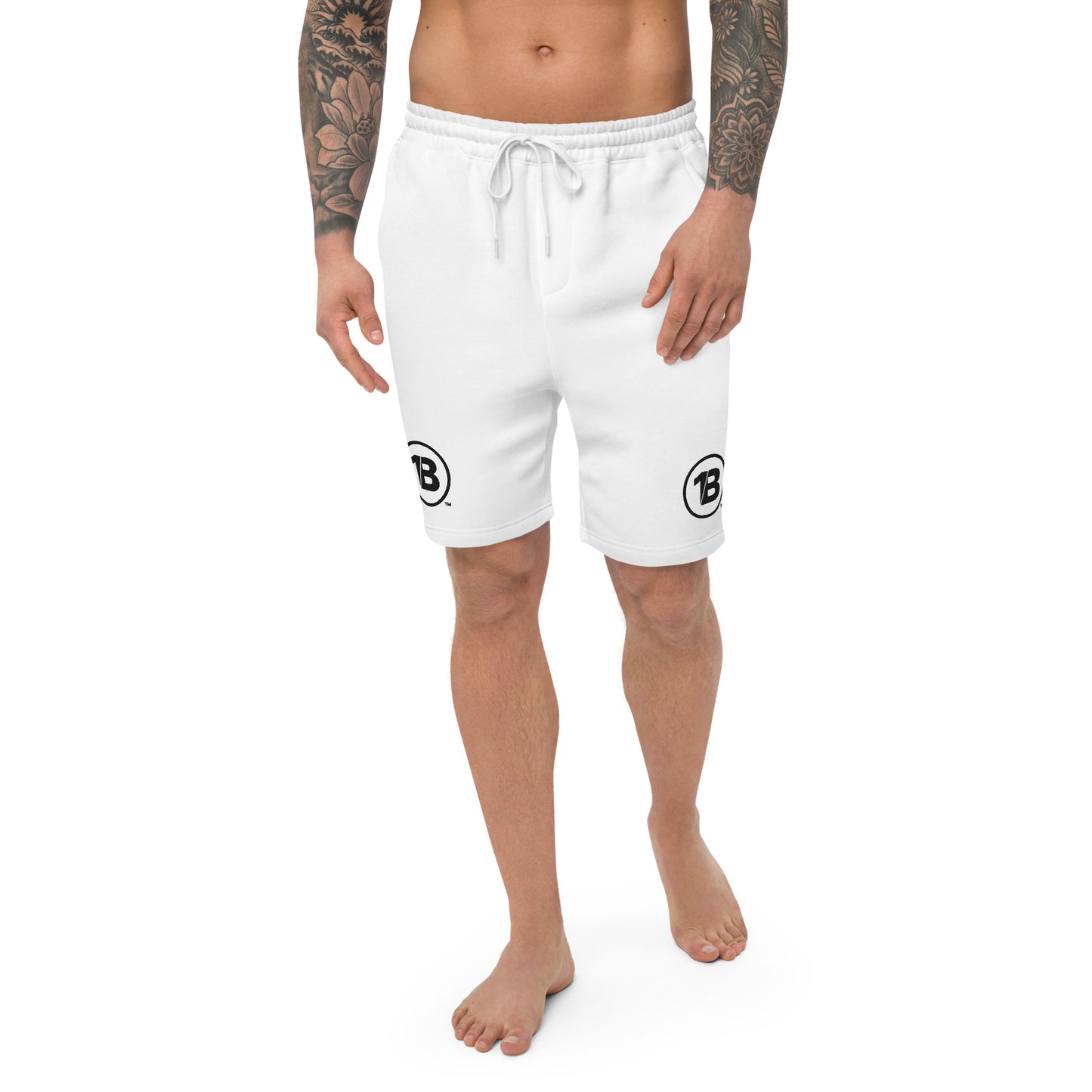 Men's Embroidered fleece shorts