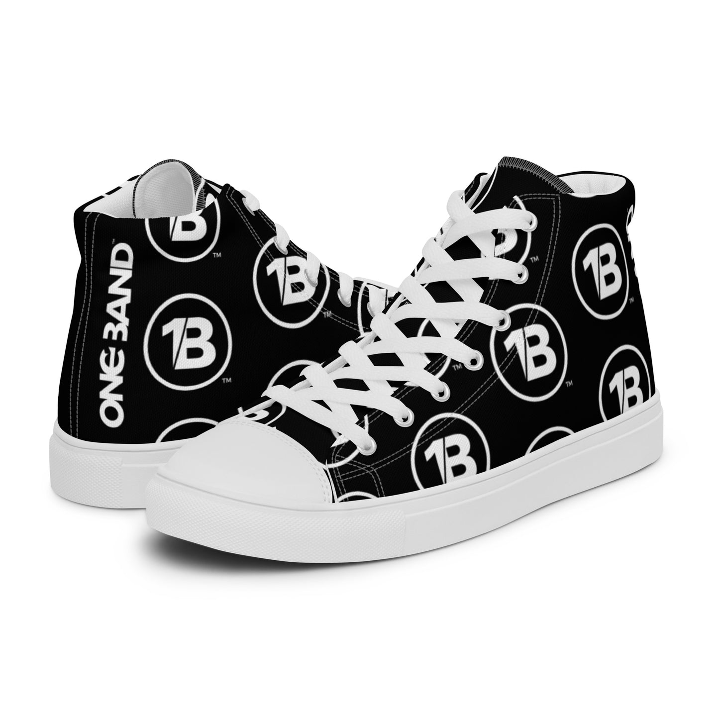 Men’s high top canvas shoes